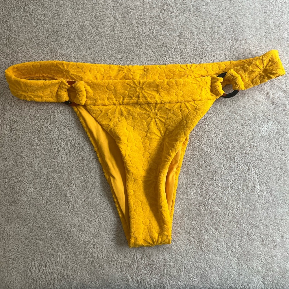 Mango bathing suit bottom, flower pattern